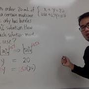 Q24 System Of Equations Mixture Problem
