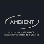 External Timecode Genlock On RED DSMC3 Cameras