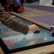 MultiTaction Demos Digital Air Hockey Table At DSE