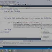 Input Box Visual Basic