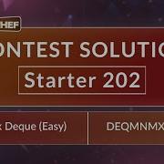 Min Max Deque Easy DEQMNMXEZ Starter 202 CodeChef Official Solution