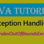 Exception Handling ArrayIndexOutOfBoundsException
