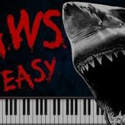 Jaws Theme Easy Version Piano Tutorial
