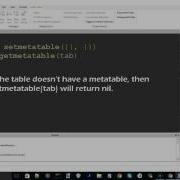 Quick Overview Of Lua Metatables And Metamethods Covering Index