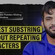 L3 Longest Substring Without Repeating Characters 2 Pointers And Sliding Window Playlist