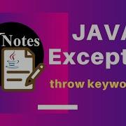 Java Exception Throw Keyword