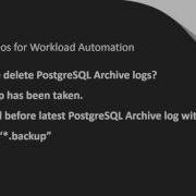 How To Manage PostgreSQL Archive Log Files