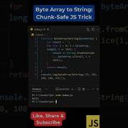 59 Byte Array To String Chunk Safe JS Trick Shorts