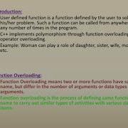 Chapter 8 Function Overloading And Member Functions