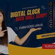 Digital Clock Using Bash Shell Scripting Project Shell Script