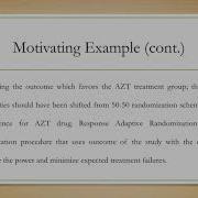 Group Presentation Response Adaptive Randomization
