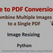 Image To PDF Conversion Image Resizing Combine Multiple Image To A PDF File Python Pillow