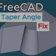 Исправлена ошибка из за которой не работал угол конуса в FreeCAD параметрическое решение