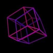 Tesseract Rotation In Four Dimensional Space 4D Fourth Dimension Hyperspace