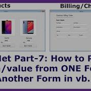 VB Net Part 7 How To Pass Data Value From One Form To Another Form In Vb Net Product To Checkout