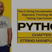 Python String Functions Chapter 5 Part 2 String Manipulation Full Basic Course