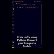 Draw Luffy Using Python Convert Your Images To Python Turtle Sketch Shorts Programming