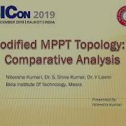 Modified MPPT Topology A Comparative Analysis