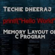 Memory Layout Of C Program Demo With Example