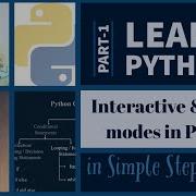 Interactive Mode And Script Mode In Python Learn Python In Tamil Part 1 Python Introduction