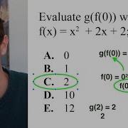 ACT Math Functions Trick Solve F X Question Fast And Easy ACT Math Problems Walkthrough