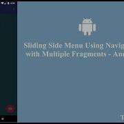 Sliding Side Menu Using Navigation Drawer With Multiple Fragments Android Studio