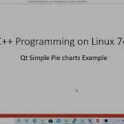 C Programming On Linux Qt Simple Pie Charts Example
