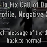 How To Fix Call Of Duty 4 Negative XP Message Of The Day Level Rank Remove Mods Infection
