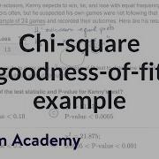 Chi Square Goodness Of Fit Example AP Statistics Khan Academy