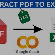 How To Convert PDF Tables To Excel Using Python Google Colab