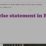 13 If Elif Else Statement In Python Python Tutorial For Beginners