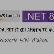 AWS Lambda NET Core Create And Deploy From Command Line CLI