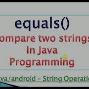Equals Method In Java Example Code String Method