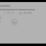 Construction Of MOORE Machine Example 1 S Complement