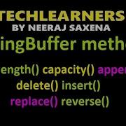 StringBuffer Class In Java Methods In Stringbuffer Class Java