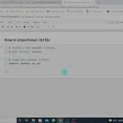 How To Import Read Data Files In Python Reading Importing Text Txt File In Python Part A
