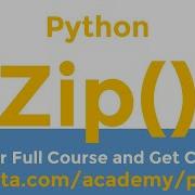 Zip Built In Function And Its Methods In Python