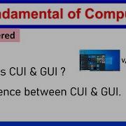 What Is CUI GUI Difference Between CUI And GUI CUI Vs GUI