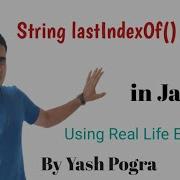 Java String LastIndexOf Method Java String LastIndexOf Method Example