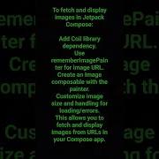 How To Fetch Image From Url In Jetpack Compose Jetpackcompose Android Appdevelopment Coil Code