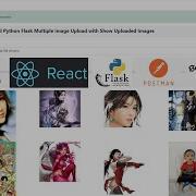 React JS And Python Flask Multiple Image Upload With Show Uploaded Images