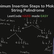 1312 Minimum Insertion Steps To Make A String Palindrome LeetCode Daily Challenge LeetCode POTD