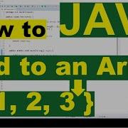 How To Add To An Array In Java