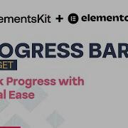 Progress Bar Element ElementsKit Addon For Elementor WordPress 2025