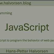 Web Programming JavaScript