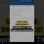 Spot Difference Between Capitalize Title Python Uppercase Functions Shorts Python Programming