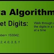 Java Algorithms Getting The Digits Of A Number Using Integer Division