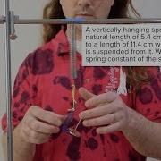 Determining The Spring Constant K With A Vertically Hanging Mass