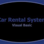 Car Rental System Visual Basic