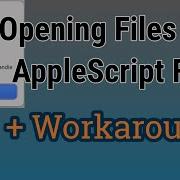 Opening Files With AppleScript Fails Workaround On MacOS Monterey